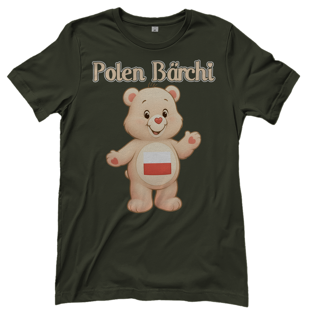 Polen Bärchi - Glücksbärchi - Damen T-Shirt Urban Khaki