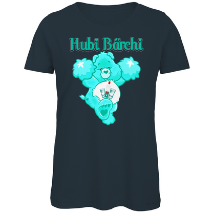 Hubi Bärchi - Glücksbärchi - Damen Premium Bio T-Shirt Dark Grey