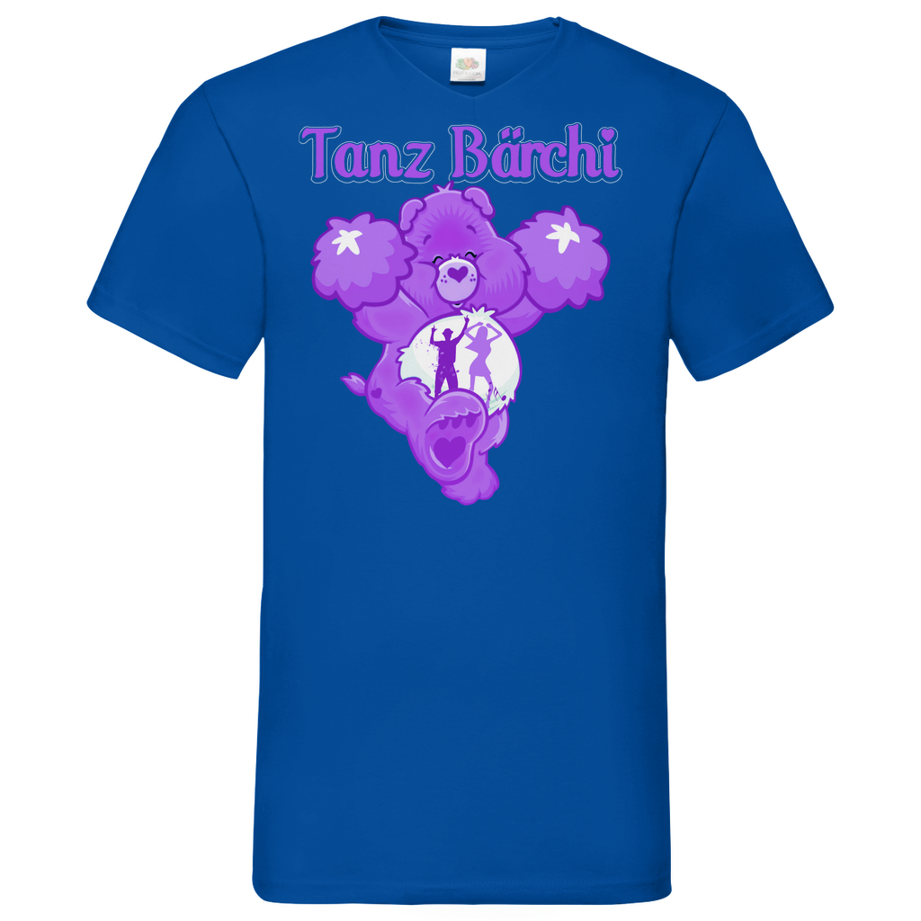 Tanz Bärchi - Glücksbärchi - Herren V-Neck Shirt Royal Blue