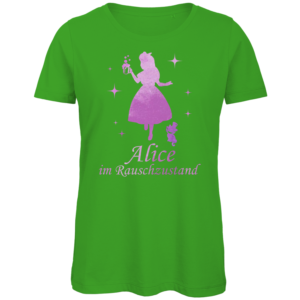 Alice im Rauschzustand - Prinzessin Aquarell - Damen Premium Bio T-Shirt Real Green