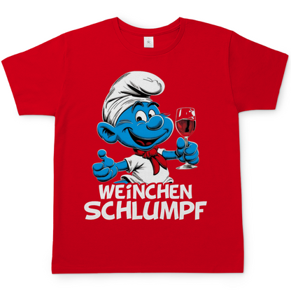 Weinchen Schlumpf Grafik - Herren Shirt