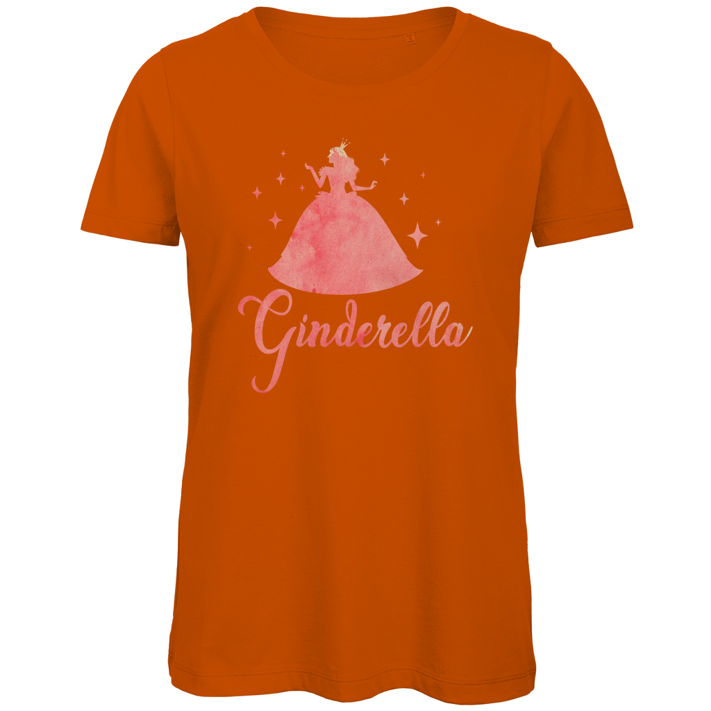 Ginderella - Prinzessin Aquarell - Damen Premium Bio T-Shirt Urban Orange