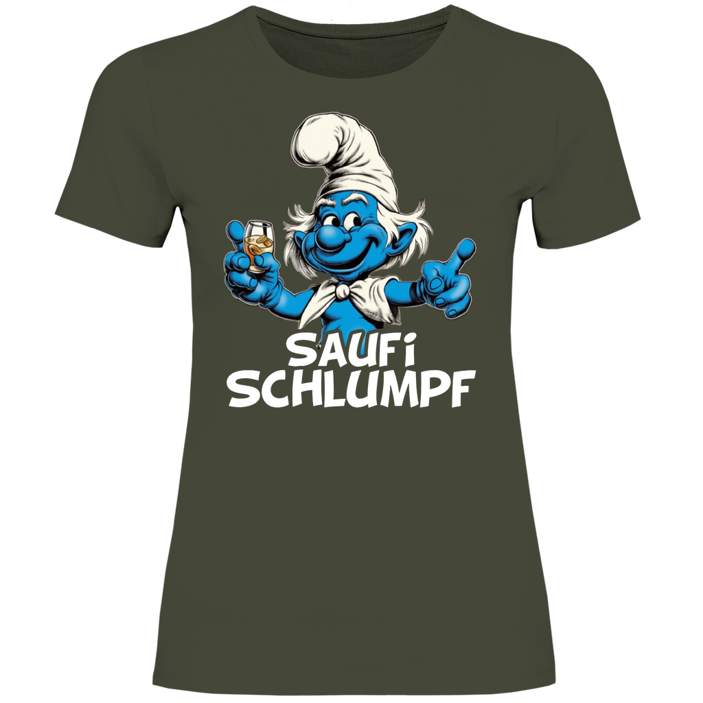 Saufi Schlumpf Grafik - Damenshirt