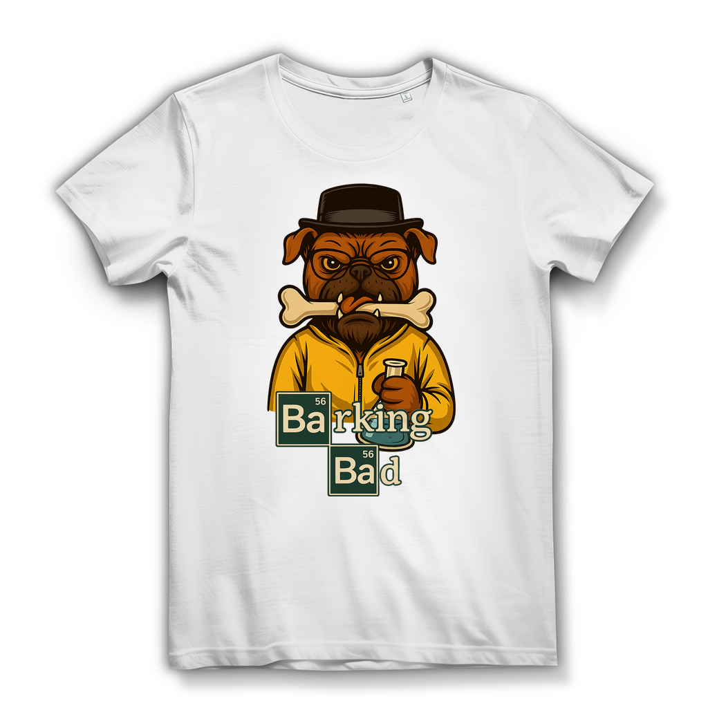 Breaking Bad Barking Bad Dog Hunde - Damen Premium Bio T-Shirt White
