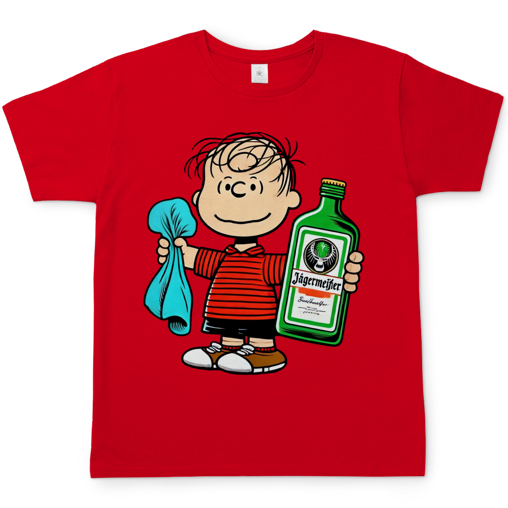 Linus van Pelt mit Jäger -  Die Peanuts - Herren Shirt