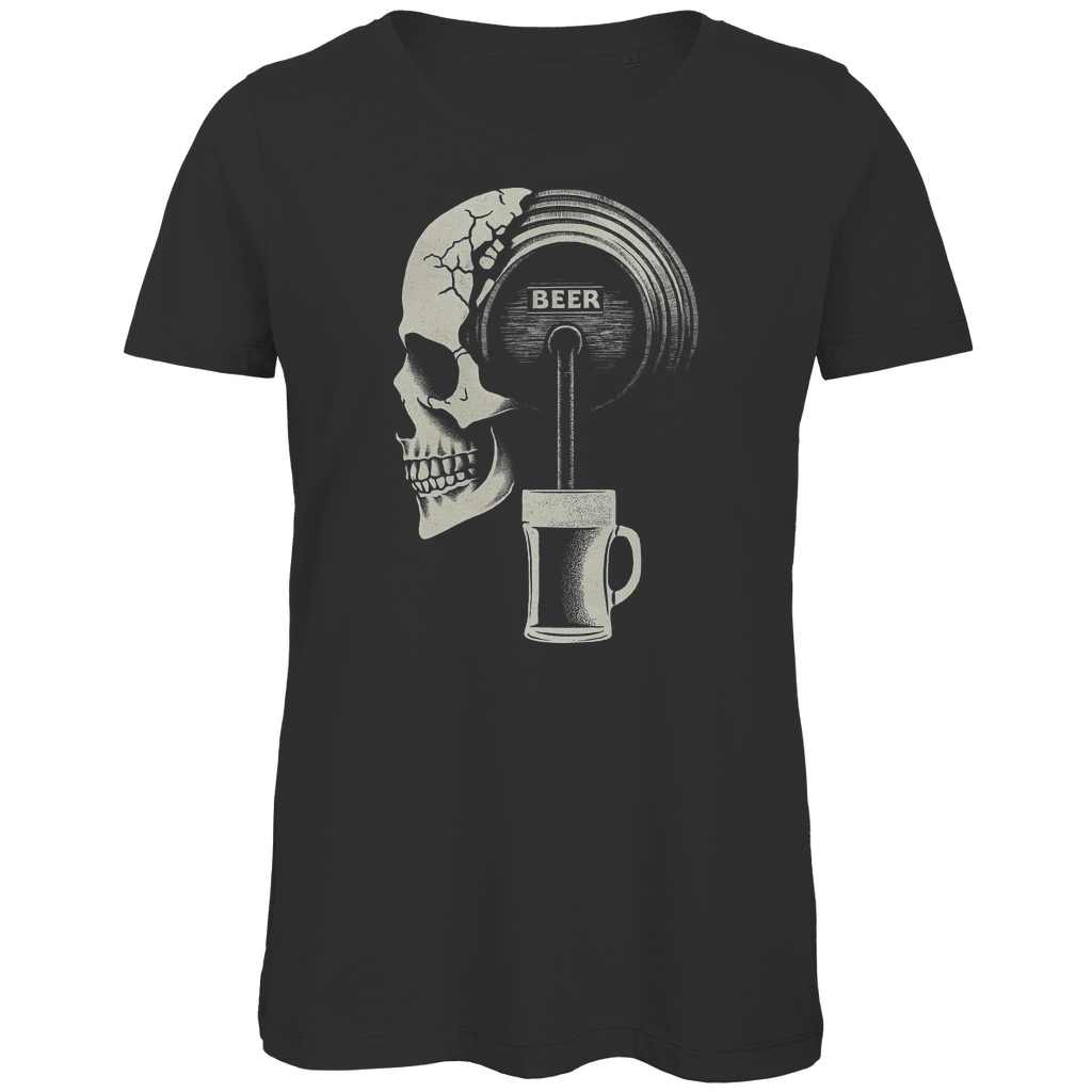 Bier Totenkopf - Damen Premium Bio T-Shirt