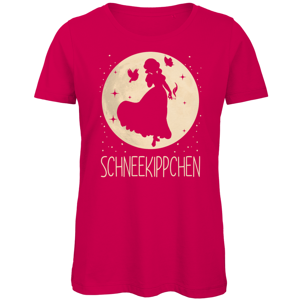 Mond Prinzessin - Schneekippchen - Damen Premium Bio T-Shirt Fuchsia