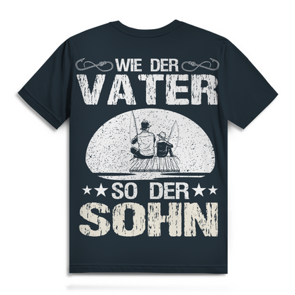 Herren T-Shirt Angeln – Wie der Vater so der Sohn – Geschenk Angler Bio Shirt
