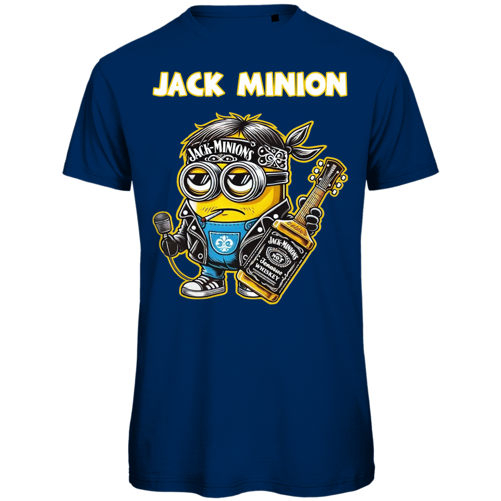 Jack Minion Herren T-Shirt - Bio Baumwolle, Lustiges Design, Jack Daniels Stil, Premium Qualität