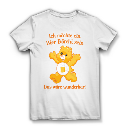 Damen Premium Bio T-Shirt Ich möchte ein Bier Bärchi sein das wäre wunderbar! White