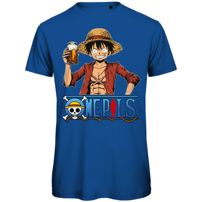 One Pils - One Piece Ruffy - Herren Premium Bio T-Shirt Royal Blue