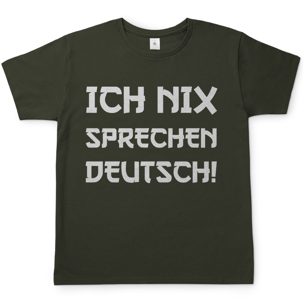 Ich nix sprechen Deutsch! - Herren Shirt Urban Khaki