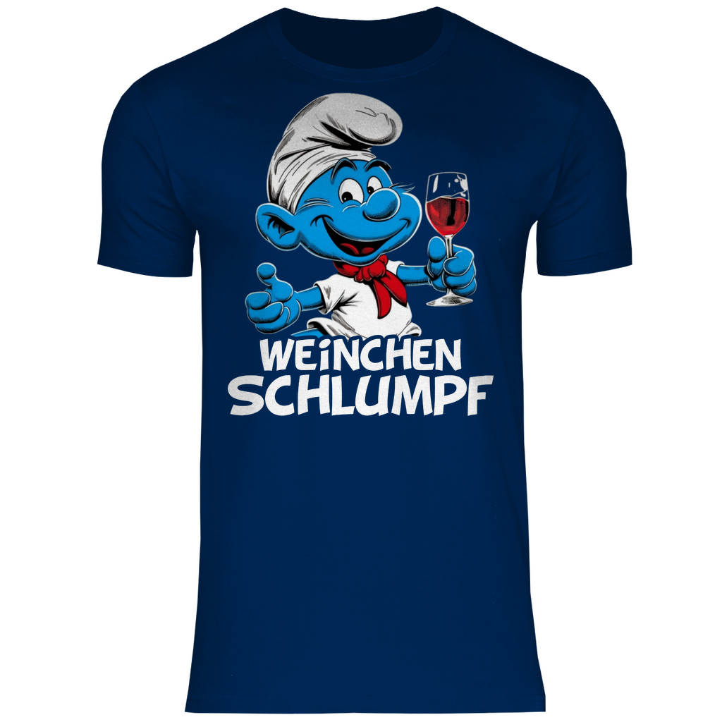 Weinchen Schlumpf Grafik - Herren Shirt