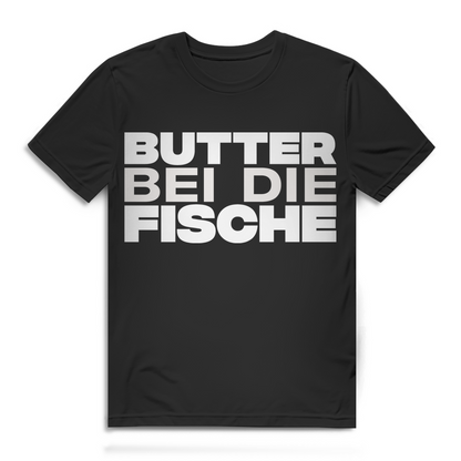 Butter bei die Fische Shirt Männer – Lustiger Angler Spruch Geschenk Norddeutsch