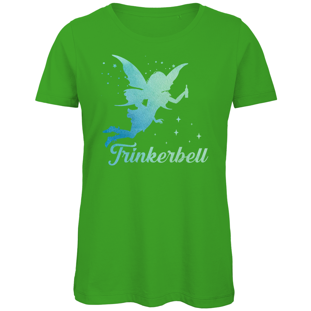 Trinkerbell - Prinzessin Aquarell - Damen Premium Bio T-Shirt Real Green