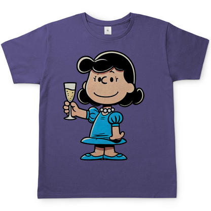 Lucy van Pelt mit Sekt -  Die Peanuts - Herren Shirt