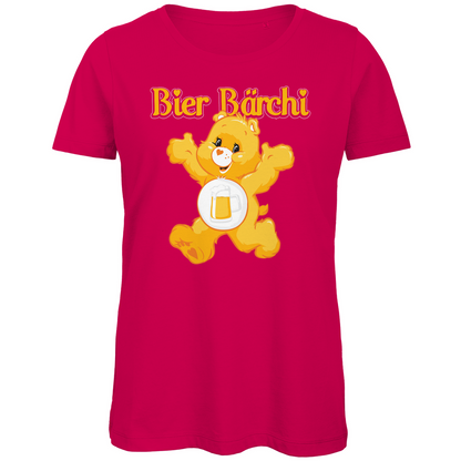 Bier Bärchi - Glücksbärchi - Damen Premium Bio T-Shirt Fuchsia