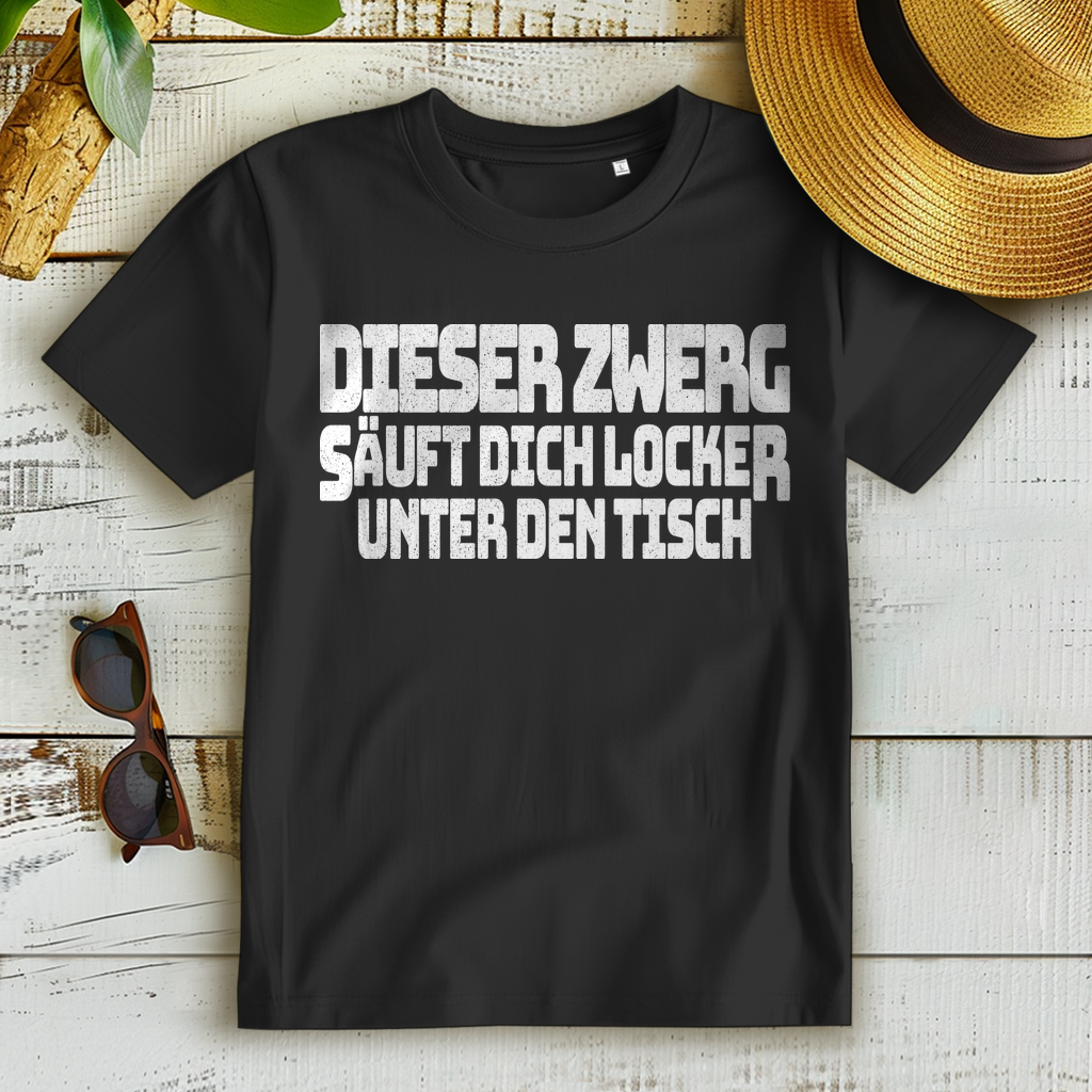 Lustiges Saufshirt Frauen – Dieser Zwerg säuft dich locker unter den Tisch