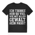 Lustiges Alkohol T-Shirt für Männer – Ich trinke nur so viel wie rein passt Black