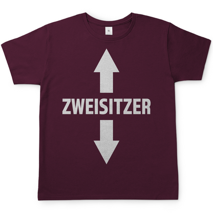 Zweisitzer - Herren Shirt Burgundy