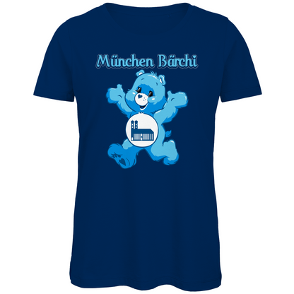 München Bärchi - Glücksbärchi - Damen Premium Bio T-Shirt Navy
