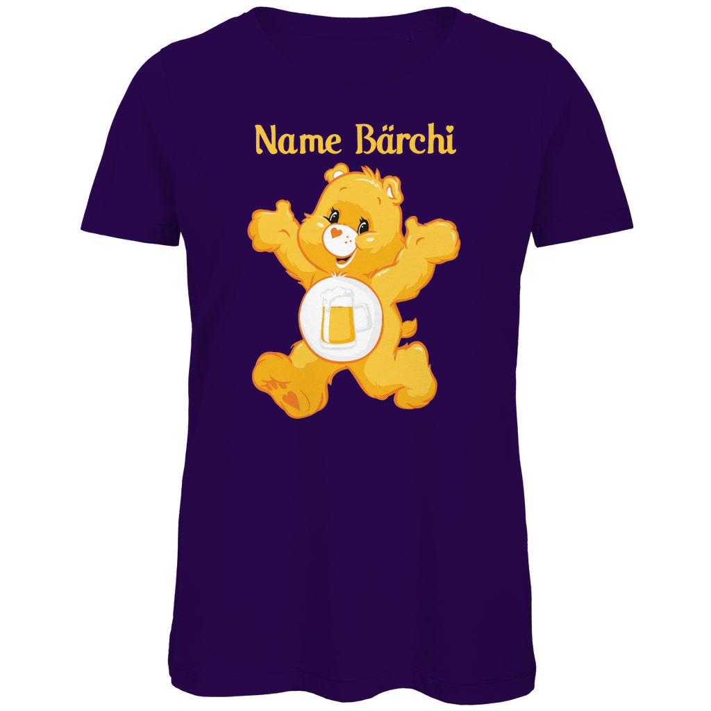Bier Bärchi - Glücksbärchi - Personalisierbar - Damen Premium Bio T-Shirt Urban Purple
