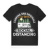 Camping das Originale Social Distancing Herren T Shirt Wohnmobil Camper Urlaub Black