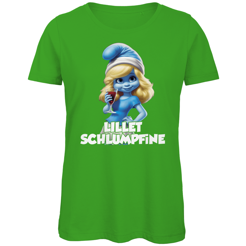 Lillet Schlumpfine Grafik - Damen Premium Bio T-Shirt Real Green