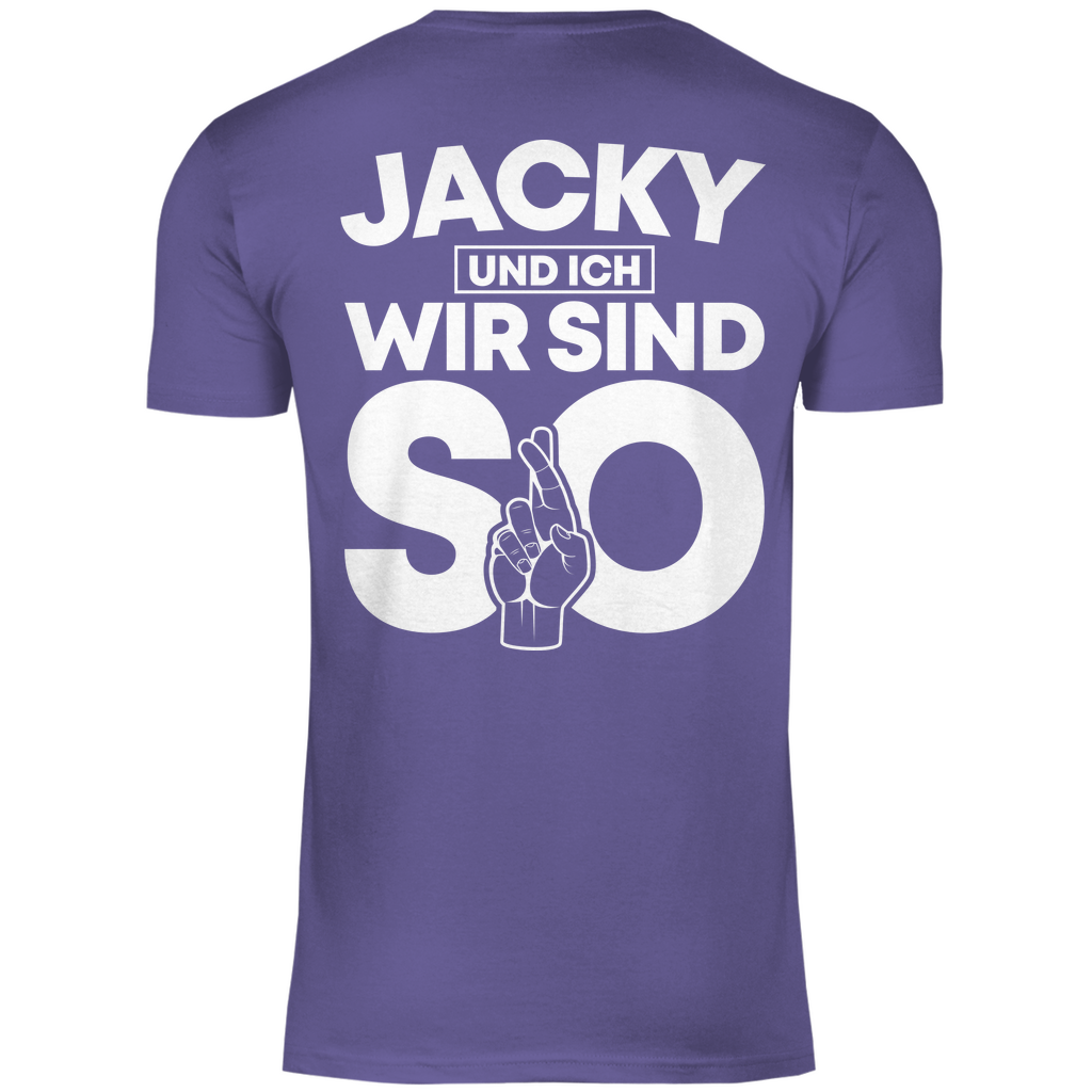 Jacky und ich wir sind so Jack Daniels - Herren Shirt