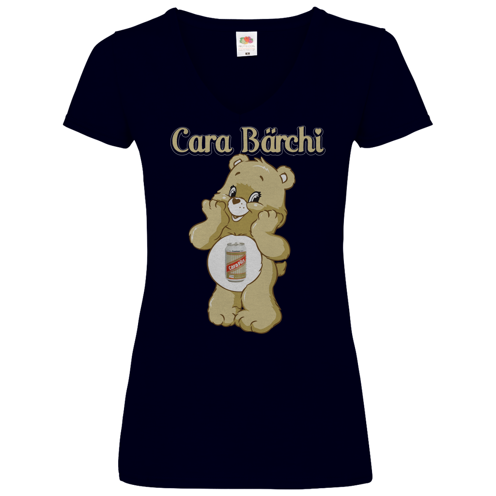 Cara Bärchi - Glücksbärchi - V-Neck Damenshirt