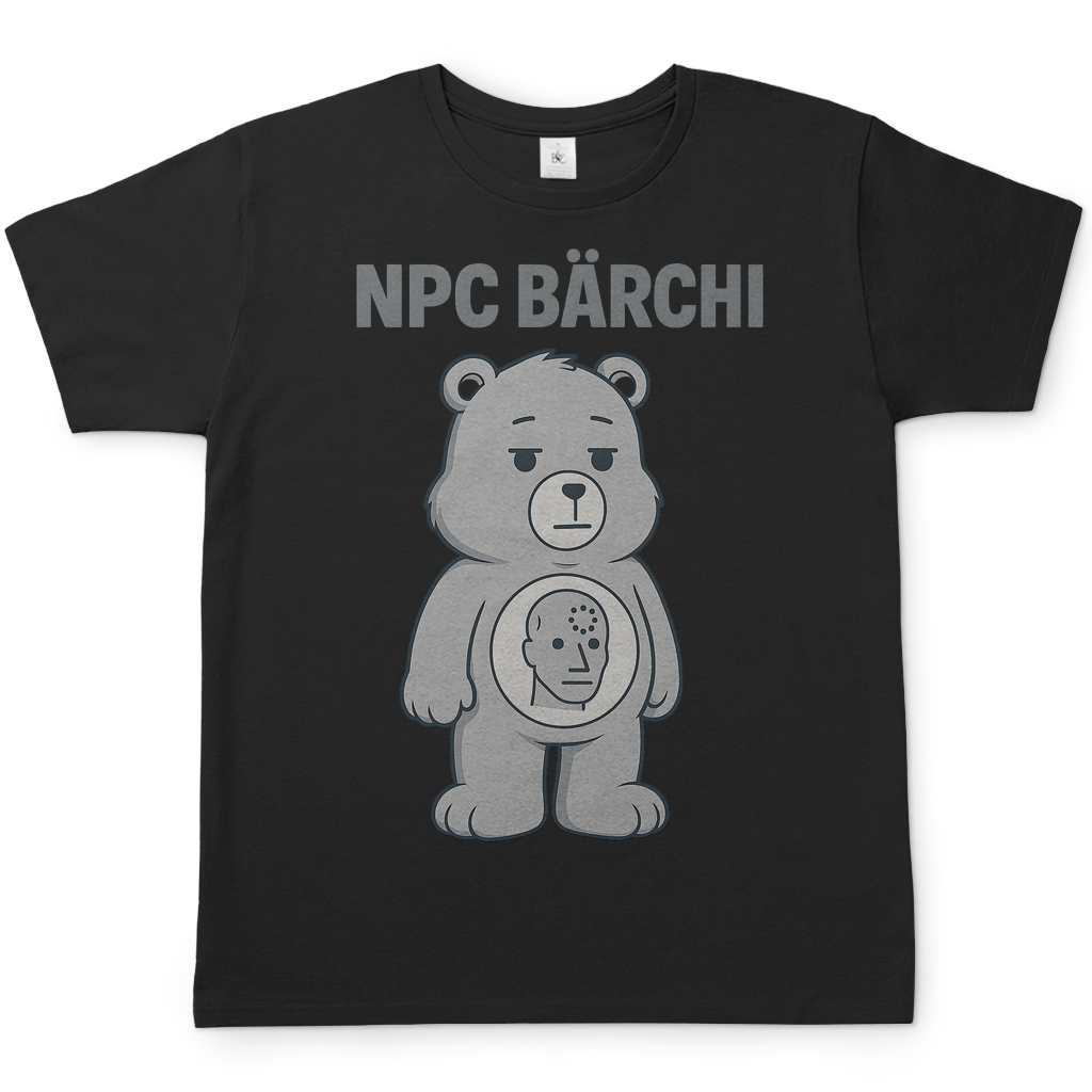 NPC Bärchi - Glücksbärchi - Herren T-Shirt Black
