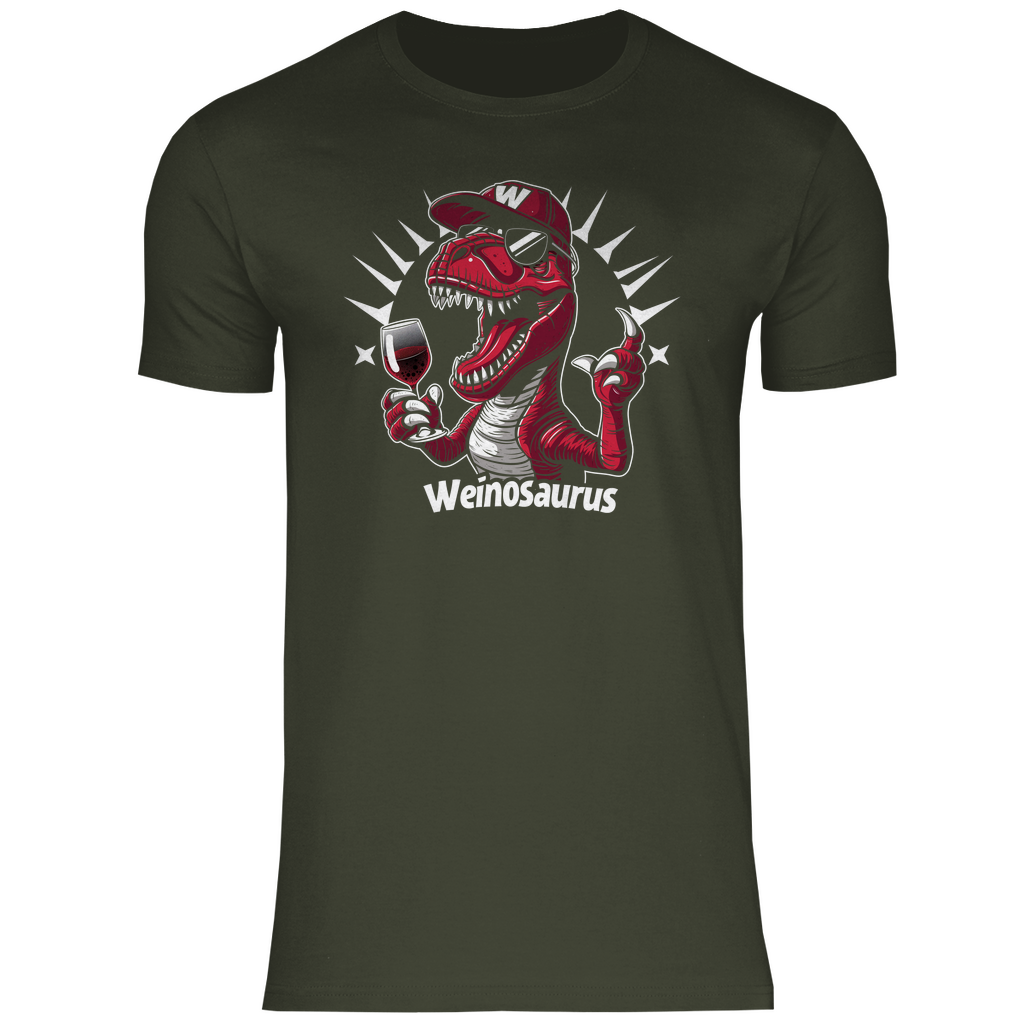 Weinosaurus - Herren Shirt Urban Khaki