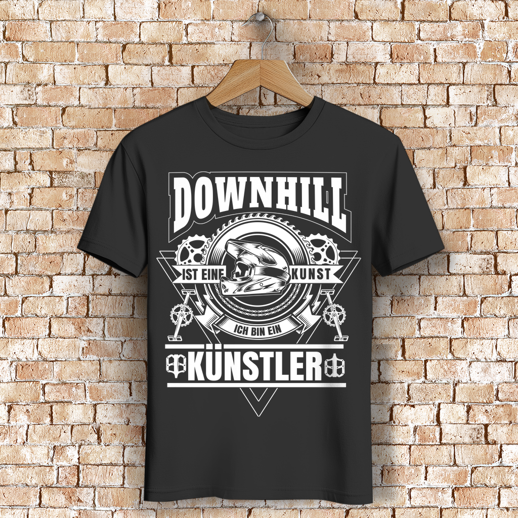 Mountainbike Shirt – Downhill Fahrer Kunst Spruch Funshirt Herren T-Shirt