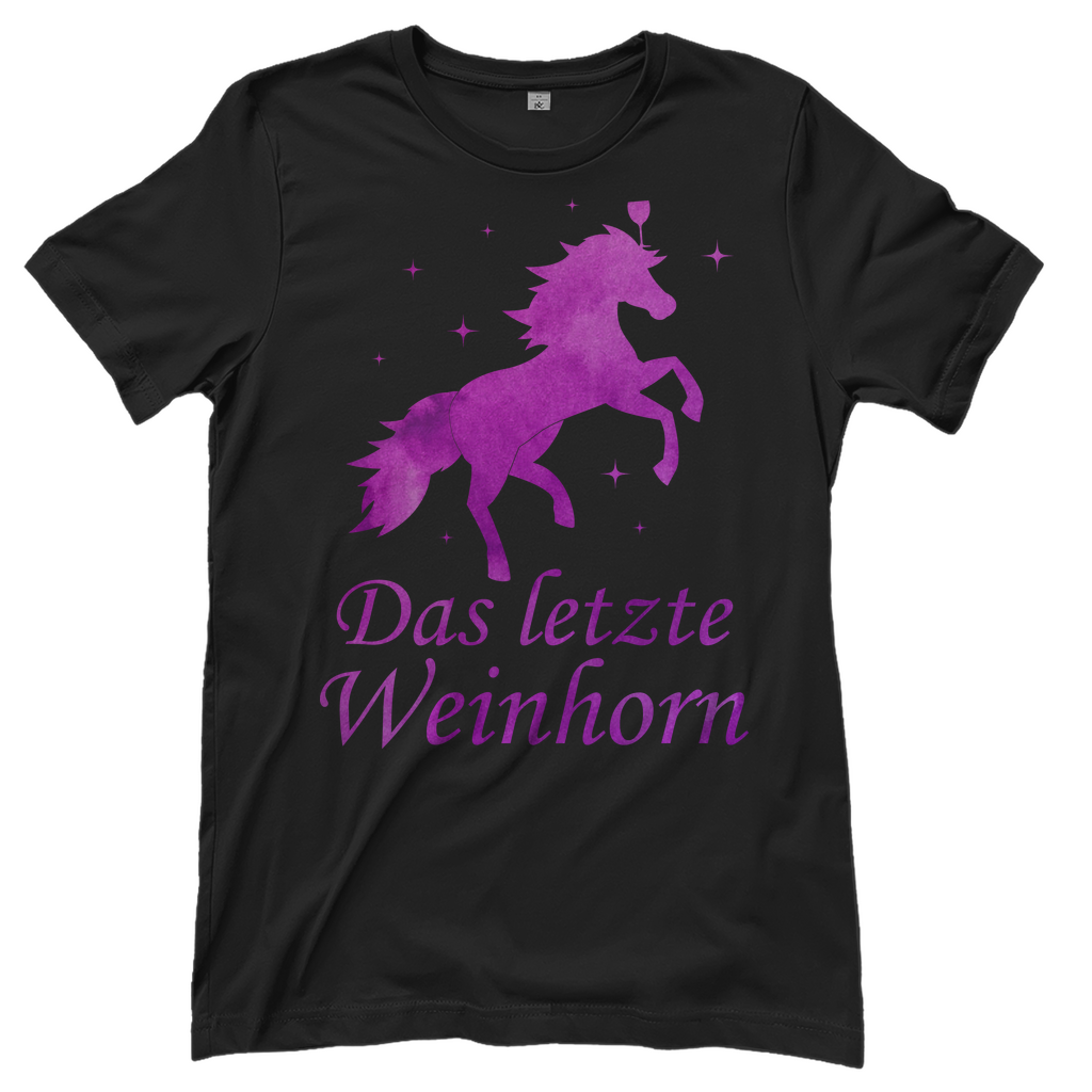 Das letzte Weinhorn - Prinzessin Aquarell - Damenshirt Black