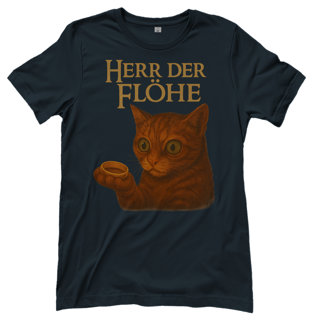 Herr der Flöhe - Damen T-Shirt Dark Grey Solid