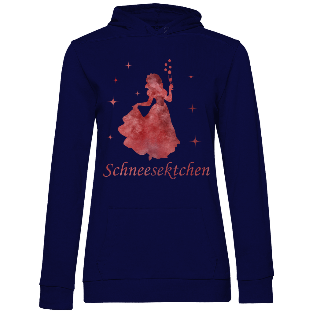 Schneesektchen - Prinzessin Aquarell - Damen Hoodie Navy Blue