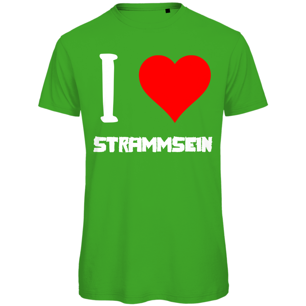 I love Strammsein - Herren Premium Bio T-Shirt Real Green