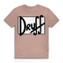 Herren Premium Bio T-Shirt druﬀ – Bold Retro Logo Design im Cartoon-Style Millennial Pink