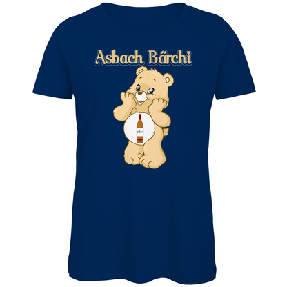 Asbach Bärchi - Glücksbärchi - Damen Premium Bio T-Shirt Navy