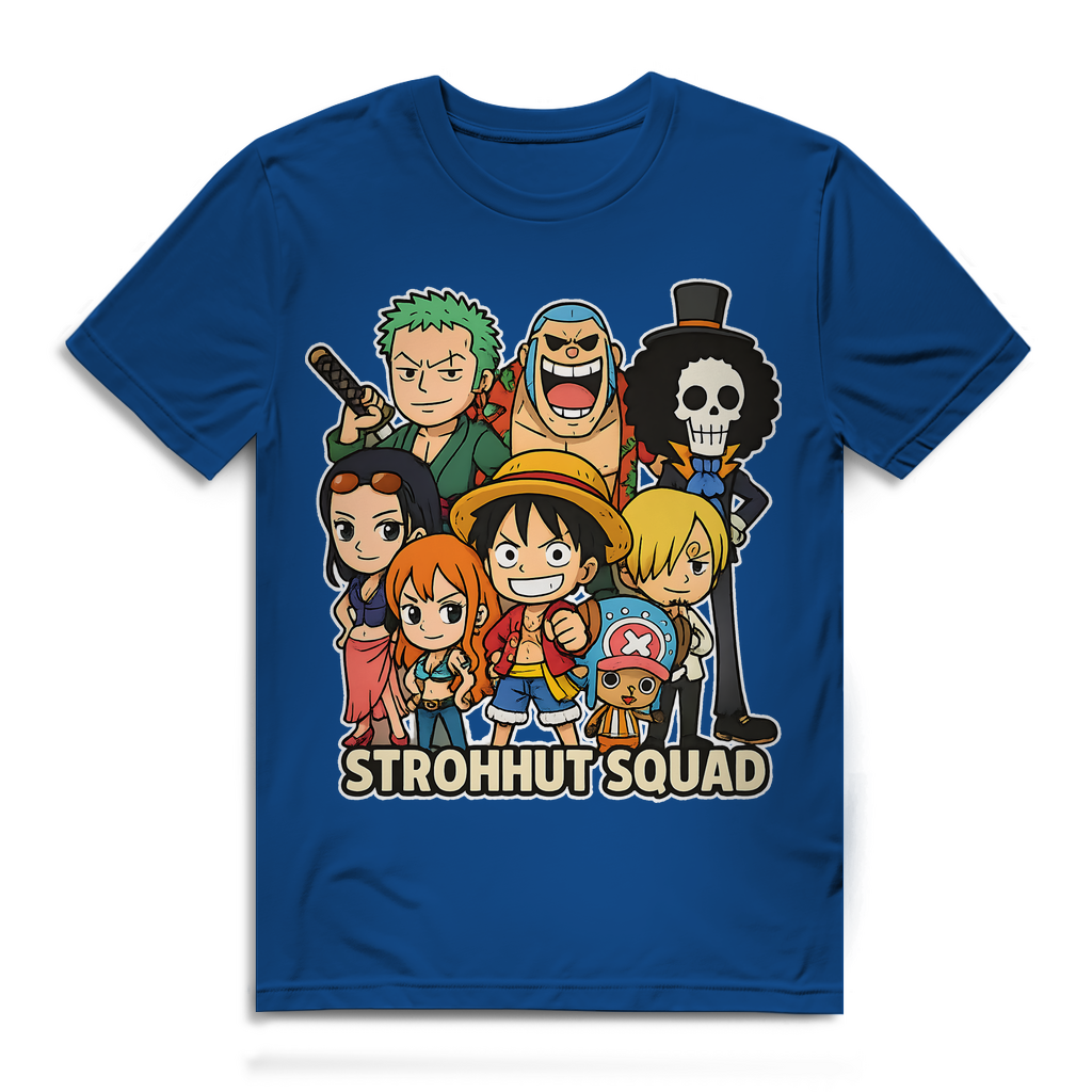 One Piece Strohhut Squad - Herren Premium Bio T-Shirt Royal Blue
