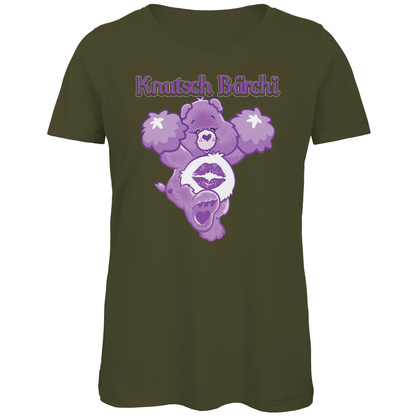 Knutsch Bärchi - Glücksbärchi - Damen Premium Bio T-Shirt Khaki