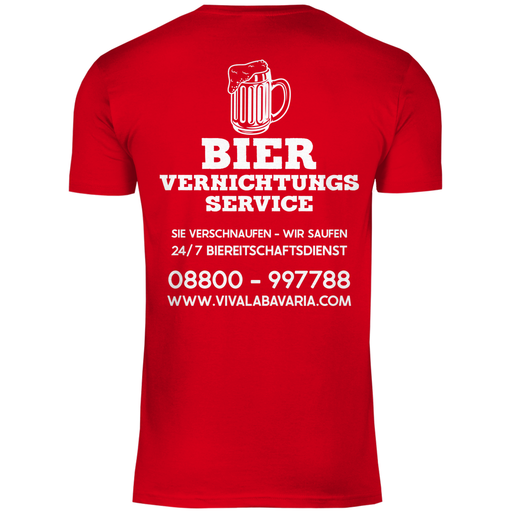 Bier vernichtungs Service - Herren Shirt