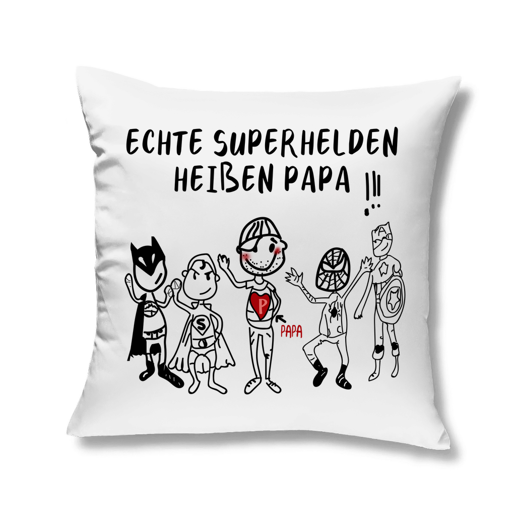 Echte Superhelden heißen Papa! - Kopfkissen