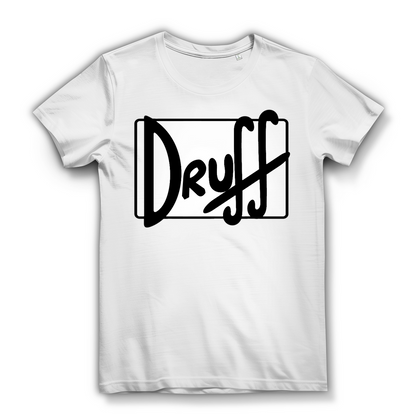 Damen Premium Bio T-Shirt druﬀ – Bold Retro Logo Design im Cartoon-Style White