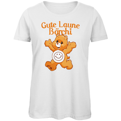 Gute Laune Bärchi - Glücksbärchi - Damen Premium Bio T-Shirt White