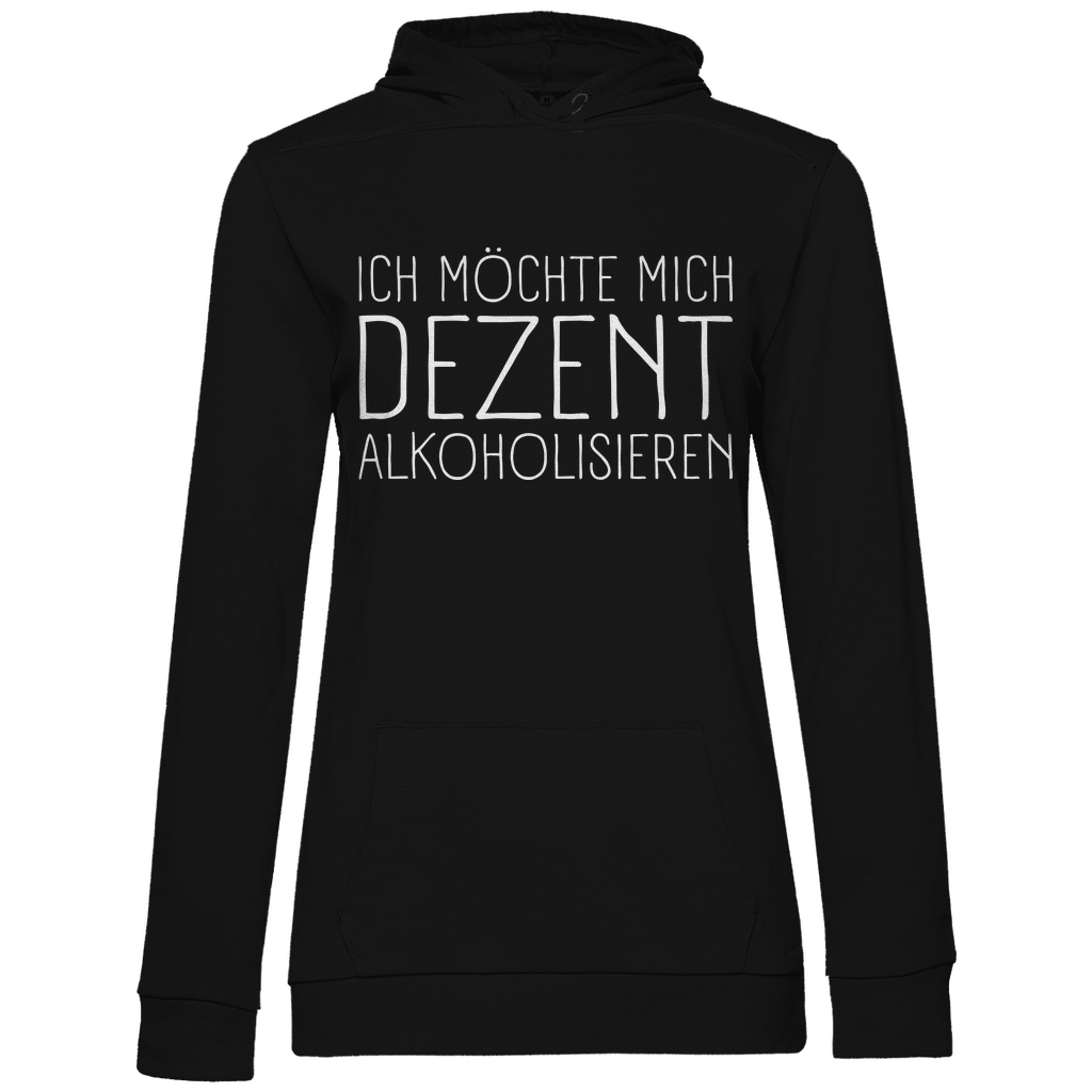 Ich möchte mich dezent alkoholisieren - Damen Hoodie Black
