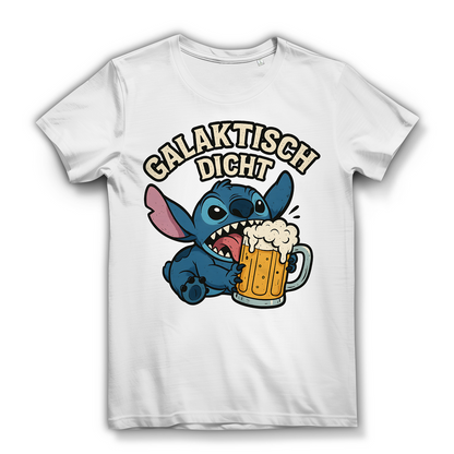Stitch Galaktisch Dicht Bier Alien - Damen Premium Bio T-Shirt
