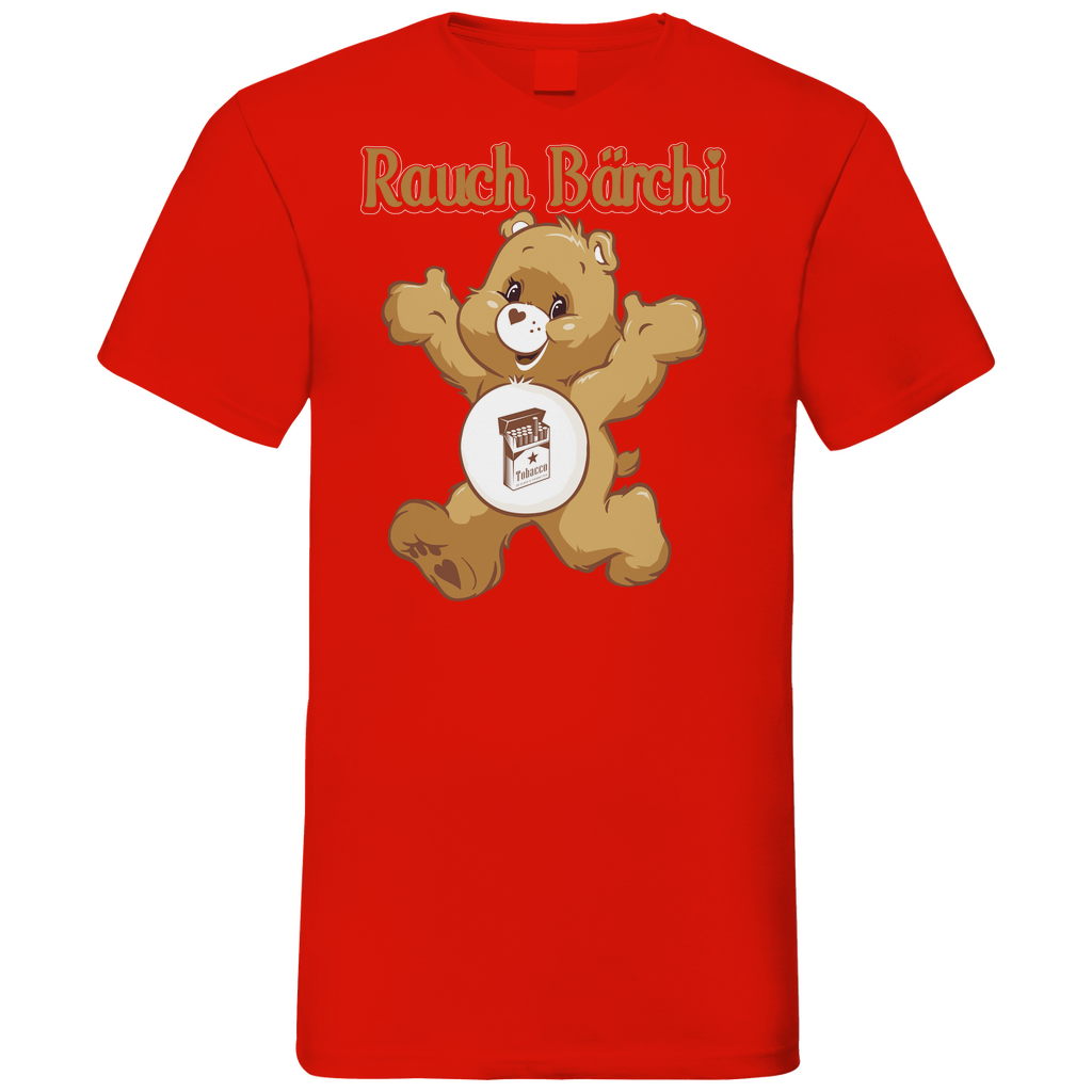 Rauch Bärchi - Glücksbärchi - Herren V-Neck Shirt Red