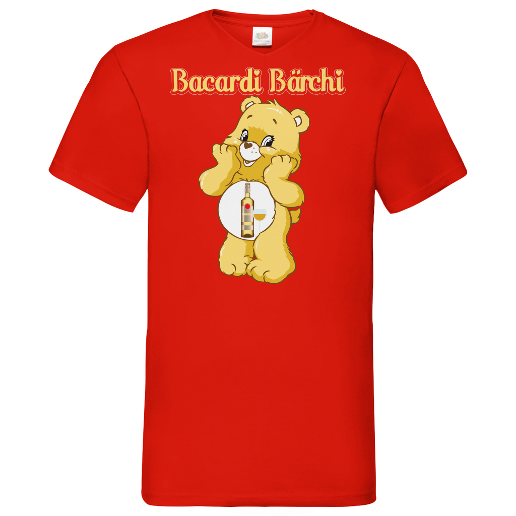 Bacardi Bärchi - Glücksbärchi - Herren V-Neck Shirt