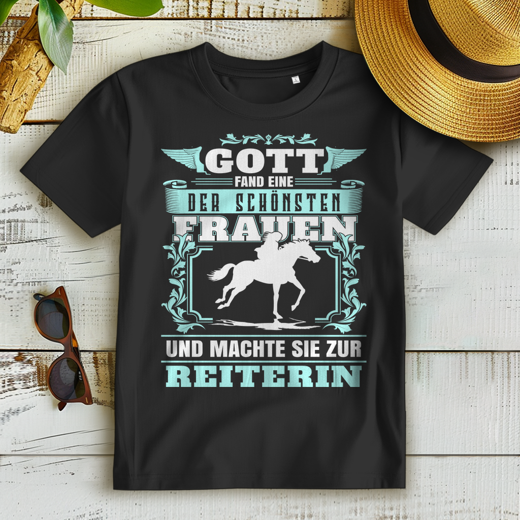 Lustiges Reiterin Shirt Damen – Geschenk für Pferdeliebhaberin – Pferde T-Shirt